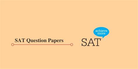 sat question papers