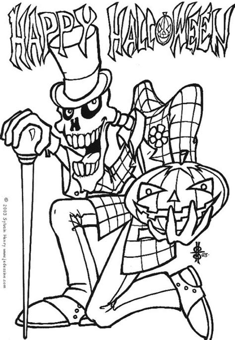 scary halloween coloring pages coloring home