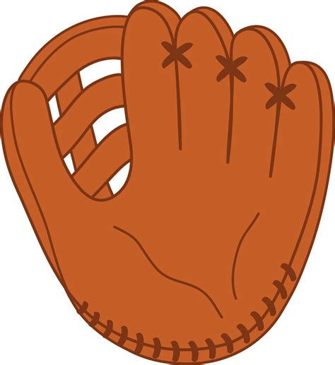 baseball glove drawing clipart