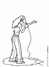 Coloring Singer Pages Pop Singing Color Kids Star Print Country Printable Job Online sketch template