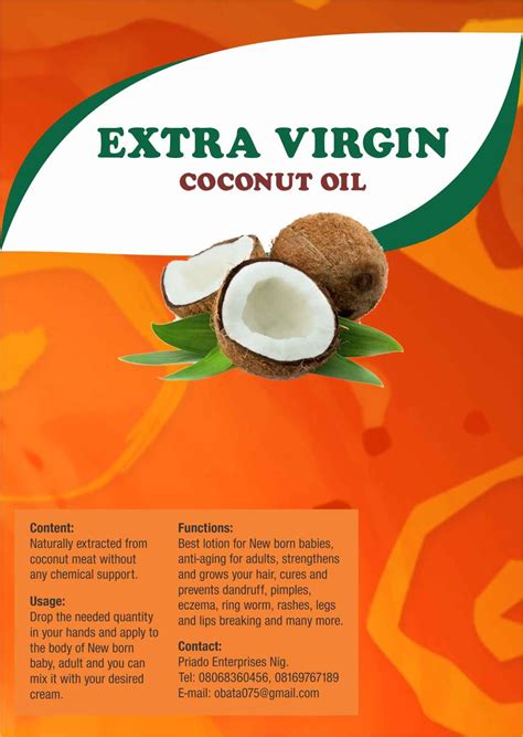 design blog extra virgn coconut oil label