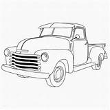 Truck Chevrolet Chevy Trucks Visit Pickup Old sketch template