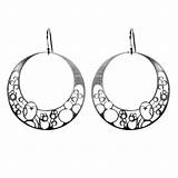 Earrings Coloring Pages Jewelry Template sketch template