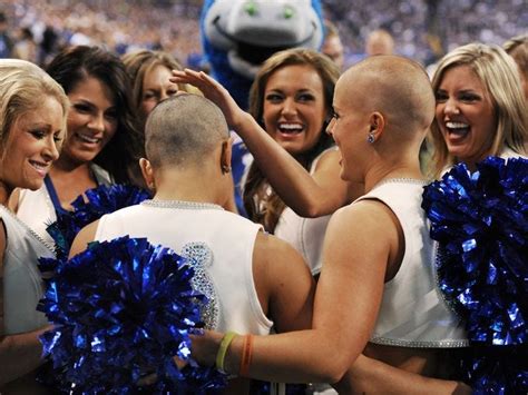 Colts Cheerleaders Shave Their Heads