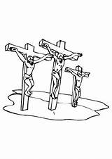 Kreuzigung Kreuz Malvorlagen Ostern Auferstehung Kreuze Drei sketch template