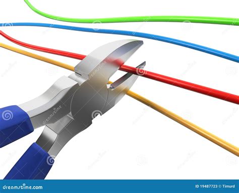 nippers cutting wire stock illustration illustration  pliers