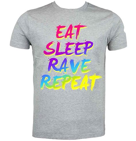 eat sleep rave repeat party t shirt 6014 seknovelty