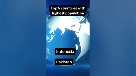 Top 5 Countries Highest Population Youtube