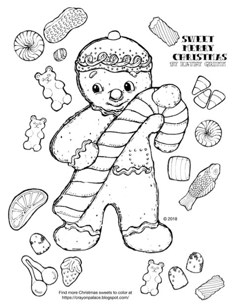 gingerbread girl  boy coloring pages crayon palace
