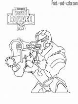 Fortnite Color Coloring Pages Print Games sketch template