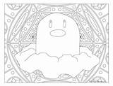Pokemon Coloring Diglett Adult Pages Windingpathsart Sheets Choose Board sketch template