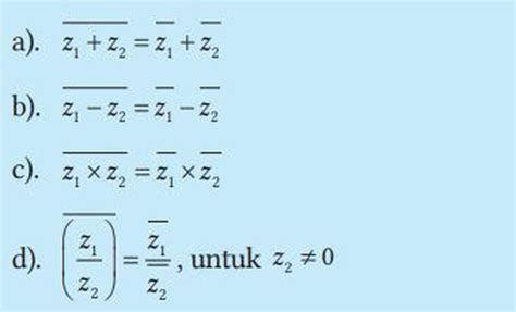 konjugat modulus  argumen bilangan kompleks materi matematika