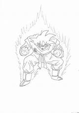 Goku Kaioken Ken Kaio sketch template