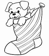 Christmas Coloring Dog Pages Getcolorings Sheets sketch template