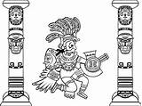 Coloring Quetzalcoatl Inca Incas Color Pages Masks Totems Mayans Adult Printable Print Getcolorings Aztecs sketch template