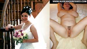 bride undressing model
