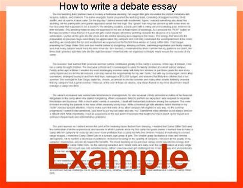 debate report writing  examples format  examples