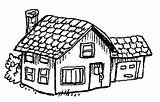 Coloring Pages Houses House Kids Popular sketch template