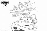 Coloring Cars Pages Mcqueen Pixar Lightning Printable Kids sketch template