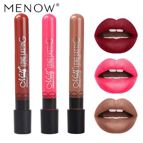 Buy Menow 28color Matte Lipgloss Nude Lips Makeup Lip