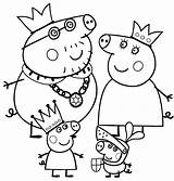 Peppa Pig Colouring Insertion sketch template