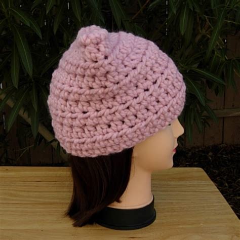 thick warm winter light pink pussy hat pussyhat cat hat aftcra