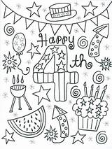 Coloring 4th July Kids Pages Crafts Fourth Printable Happy Adult Summer Activities Worksheets Sheets Fireworks Preschoolers Adults Patriotic Toddlers Fouth sketch template