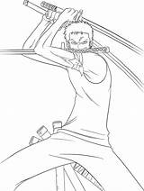 Zoro Lineart Luffy Vero sketch template