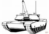 Tank Abrams Coloring M1 Clipart Pages Printable Army Drawing Tanks Military Kids Tiger sketch template
