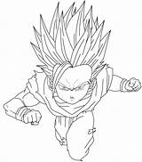 Gohan Goku Ssj2 Dbz Lineart Coloringme Ancenscp sketch template