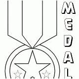 Medal Coloring Pages Honor Colorings Print sketch template