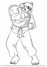 Fighter Ken Street Draw Drawing Step Tutorial Coloring Pages Drawingtutorials101 Desenho Kids Learn sketch template