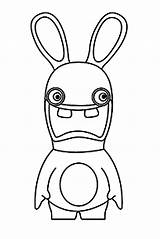 Rabbids Coloring Raving Kids Pages Color Children Few Details Justcolor sketch template