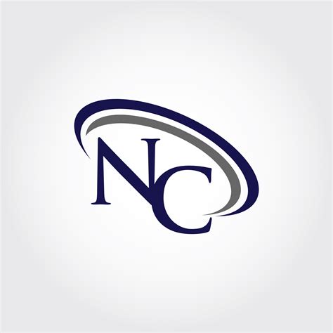 monogram nc logo design  vectorseller thehungryjpeg