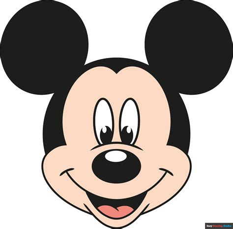 draw  easy mickey mouse face  easy drawing tutorial