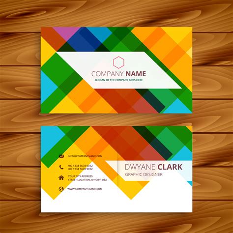 colorful business card templates