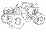 Monster Truck Pages Max Destruction Coloring Easy Maximum Color Simple Online Printable Print Coloringpagesonly Template sketch template