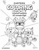 Coloring Cartoon Printable Book Pages Pdf Graphicmama Cover Sheet Take Look sketch template