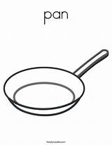 Coloring Pan Pans Pages Outline Pots Template Print Twistynoodle Favorites Login Add Noodle sketch template