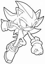 Sonic Coloring Pages Hedgehog Super Friends Print Shadow Getdrawings sketch template