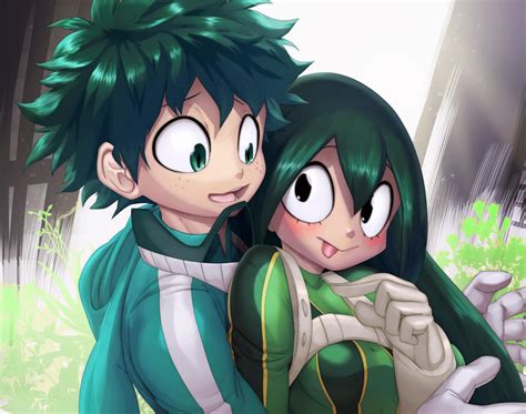 Tsuyu X Izuku By Murploxy On Deviantart