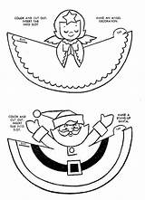 Christmas Kids Coloring Cut Pages Printable Activities Crafts Activity Sheets Xmas Paper Games Angel Outs Santa Puzzles Colouring Craft Laundry sketch template