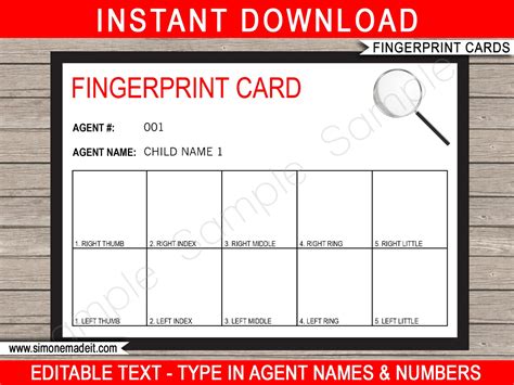 printable spy id card template printable form templates  letter