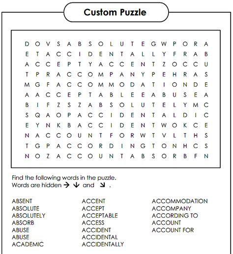 create   word search