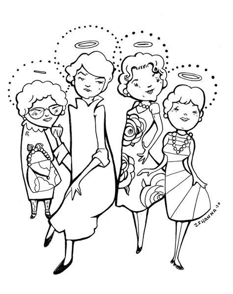 a coloring page yes love my golden girls pinterest coloring