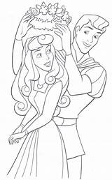 Coloring Prince Disney Princess Pages Aurora Philip Couples Colouring Her Sleeping Beauty 1984 1228 sketch template