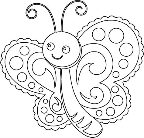 butterfly coloring page butterfly png image