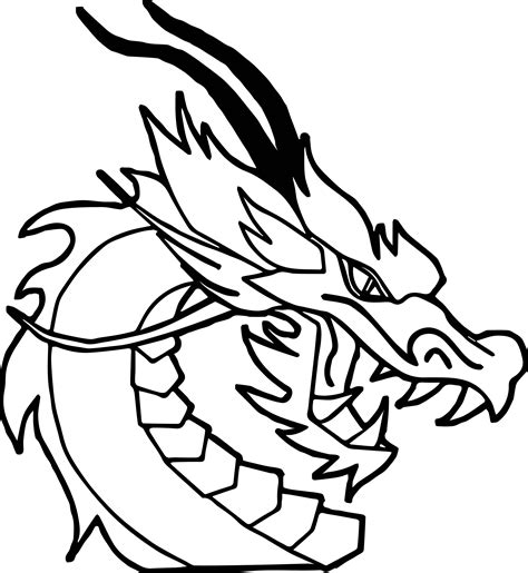 printable dragon face