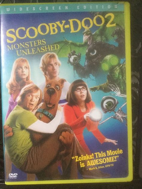 scooby doo 2 monsters unleashed dvd 2004 widescreen very good with insert