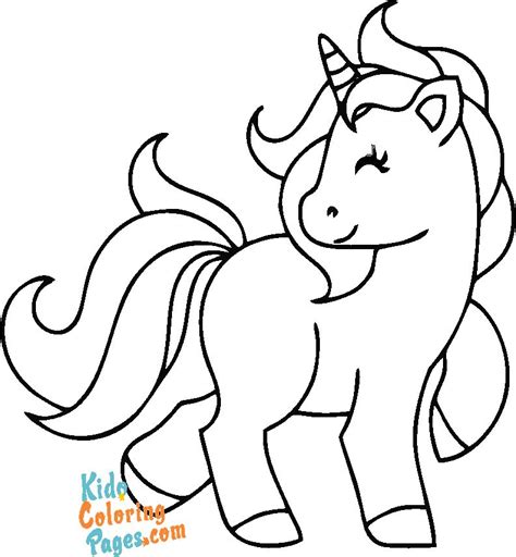 coloring pages easy unicorn  print kids coloring pages